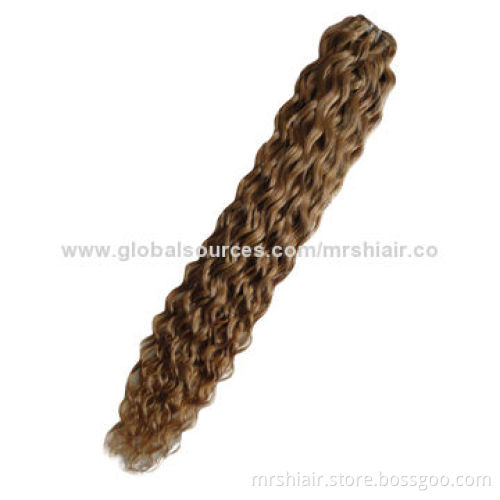 22-inch Color 27# Water Wave Malaysian Remy Hair Weaves